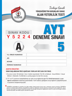 T.G. AYT 5.DENEME SINAVI - A